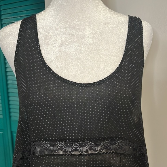 **SOLD** Free People Voile and Lace Trapeze Slip in all black - S - Picture 10 of 17